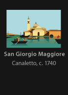 San Giorgio Maggiore, painted by Canaletto, version by Miguel Cardil