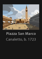Piazza San Marco, painted by Canaletto, version by Miguel Cardil