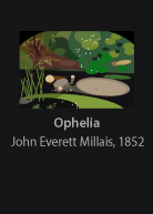 Ophelia, painted by John Everett, version by Miguel Cardil