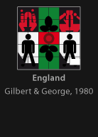England, painted by Gilbert George, version by Miguel Cardil