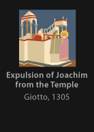 Expulsion of Joachim from the Temple, painted by Giotto, version by Miguel Cardil