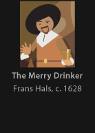 The Merry Drinker, painted by Hals, version by Miguel Cardil