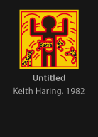 Untitled, painted by Haring, version by Miguel Cardil