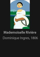 Mademoiselle Riviere, painted by Dominique Ingres, version by Miguel Cardil