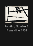 Painting Number 2, painted by Franz Kline, version by Miguel Cardil