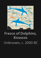 Fresco of Dolphins, Knossos, painted by anonimous, version by Miguel Cardil