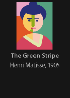 The Green Stripe, painted by Matisse, version by Miguel Cardil