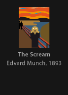 The Scream, painted by Munch, version by Miguel Cardil