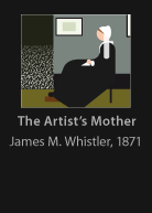 The Artist's Mother, painted by Whistler, version by Miguel Cardil